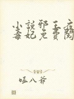 小说邪王夜宠小毒妃免费阅读