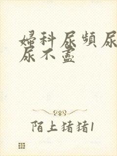 妇科尿频尿等待尿不尽