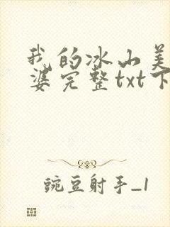 我的冰山美女老婆完整txt下载