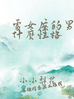 处女座的男的是什么性格