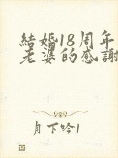 结婚18周年对老婆的感谢话