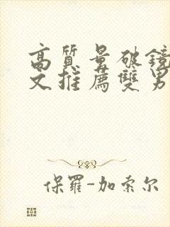 高质量破镜重圆文推荐双男主