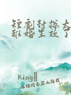 短剧封总太太的离婚生效了免费