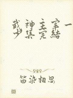 武神主宰一共多少集完结