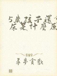 5岁孩子还会尿床是什么原因