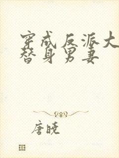 穿成反派大佬的替身男妻