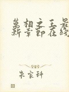 万相之王最新更新章节在线阅读