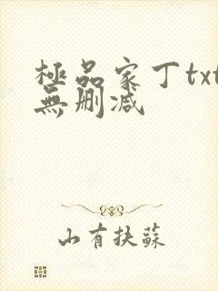 极品家丁txt无删减
