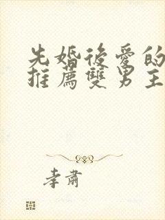 先婚后爱的小说推荐双男主