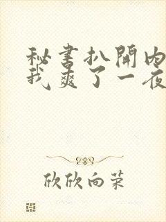 秘书扒开内裤让我爽了一夜视频