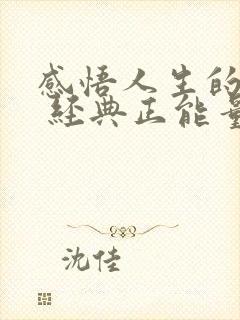 感悟人生的句子 经典正能量