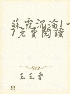 苏霞沉沦1一17免费阅读