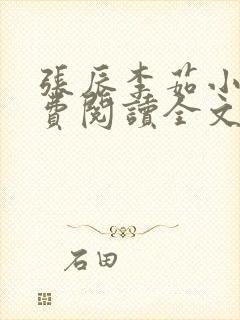 张辰李茹小说免费阅读全文最新章节