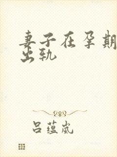 妻子在孕期老公出轨