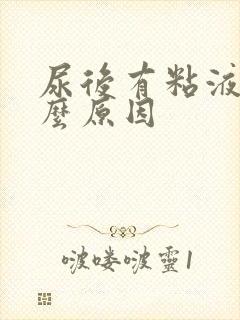 尿后有粘液是什么原因