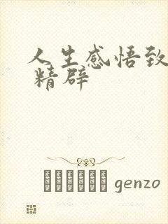 人生感悟致自己 精辟