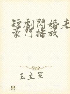 短剧闪婚老公是豪门播放