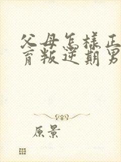 父母怎样正确教育叛逆期男孩子