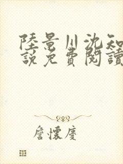 陆景川沈知意小说免费阅读全文最新章节