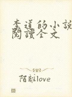 李道的小说免费阅读全文