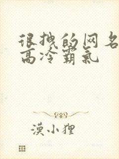 很拽的网名女生高冷霸气