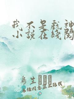 我不是戏神剧情小说在线阅读