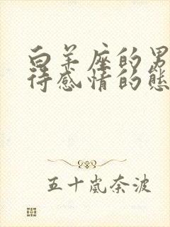 白羊座的男人对待感情的态度