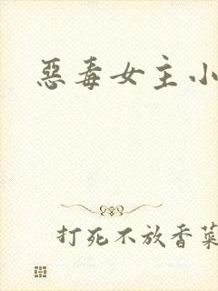 恶毒女主小说