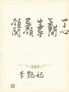 领导生气了怎样哄领导开心