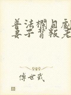 普法栏目剧出轨妻子背叛老公