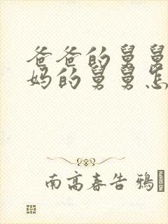 爸爸的舅舅和妈妈的舅舅怎么称呼