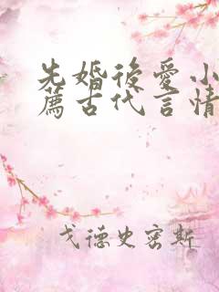 先婚后爱小说推荐古代言情