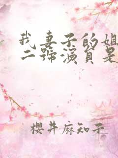 我妻子的姐姐女二号演员是谁