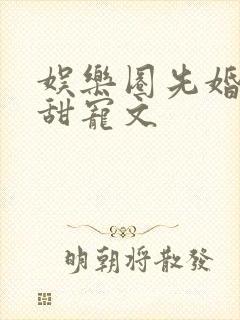 娱乐圈先婚后爱甜宠文