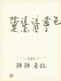 阴道流黄色液体是怎么了