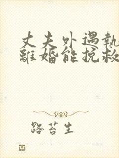 丈夫外遇执意要离婚能挽救吗