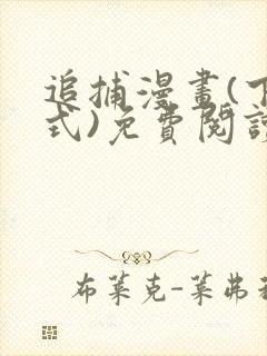 追捕漫画(下拉式)免费阅读