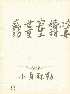 盛世宠婚,冷少的重生甜妻