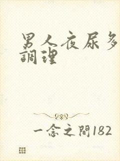 男人夜尿多怎样调理