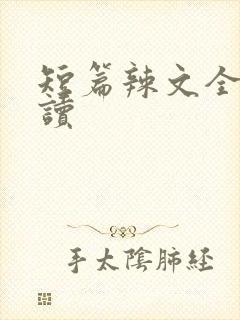 短篇辣文全文阅读