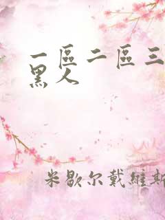 一区二区三区 黑人