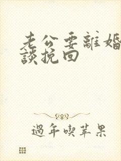 老公要离婚如何谈挽回