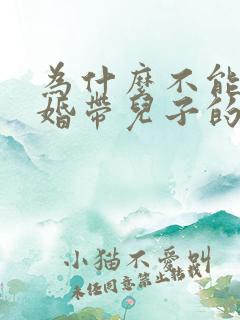 为什么不能娶二婚带儿子的女人