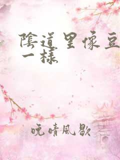 阴道里像豆腐渣一样