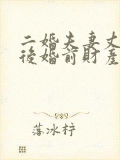 二婚夫妻丈夫死后婚前财产妻子有继承权吗