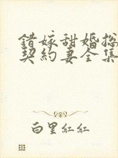 错嫁甜婚总裁的契约妻全集