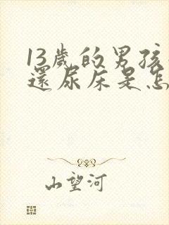 13岁的男孩子还尿床是怎么回事