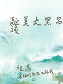 欧美大黑吊操白逼