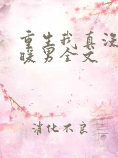 重生我真没想当暖男全文