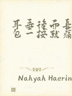 耳垂后面长了个包一按就痛